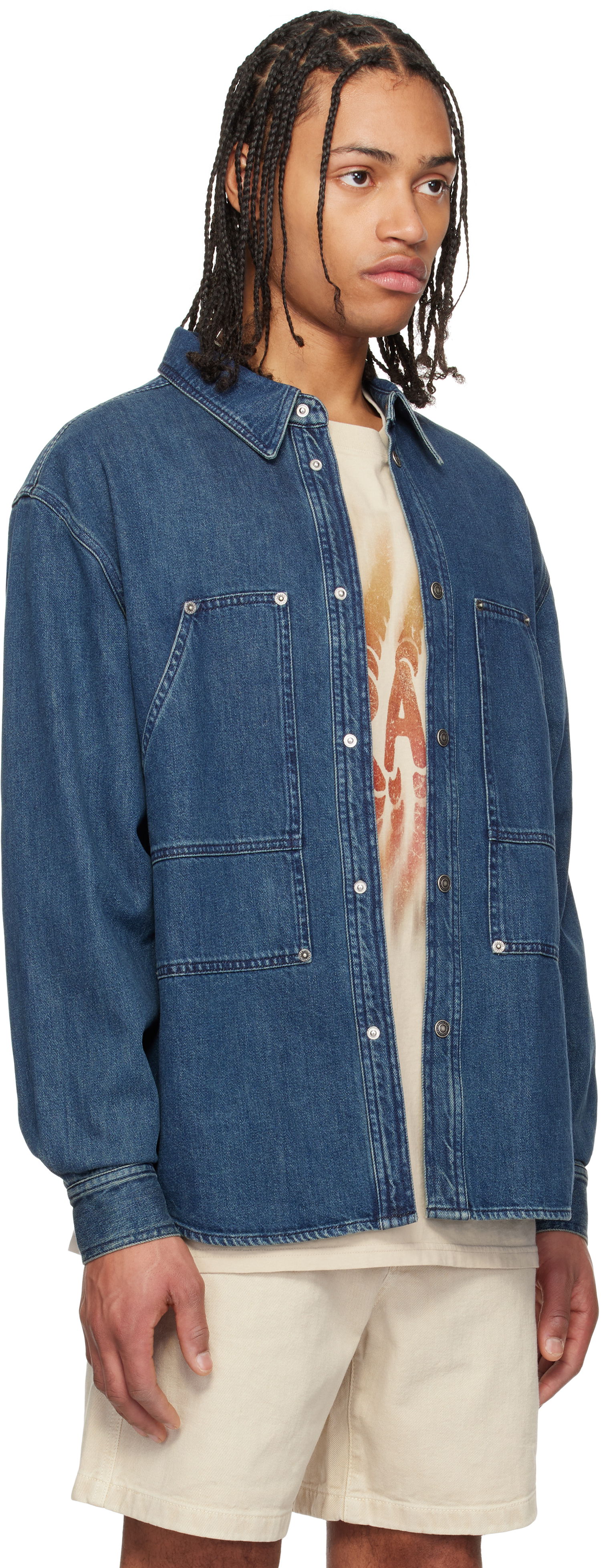 Skjorte ISABEL MARANT Isabel Marant Owenn Denim Shirt Blå | CH0208HA-C1H06H, 1