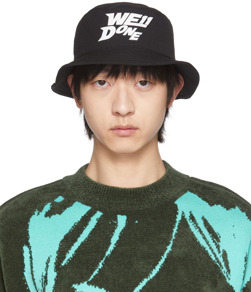 Hat We11done Logo Bucket Hat Sort | WD-AH1-22-407-U-BK