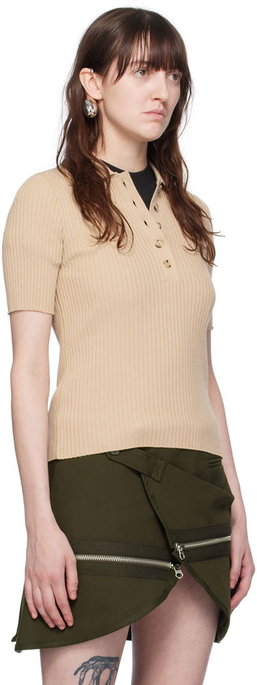 Polo skjorte Courrèges Polo Shirt Sort | 224MPO029FI0001, 4