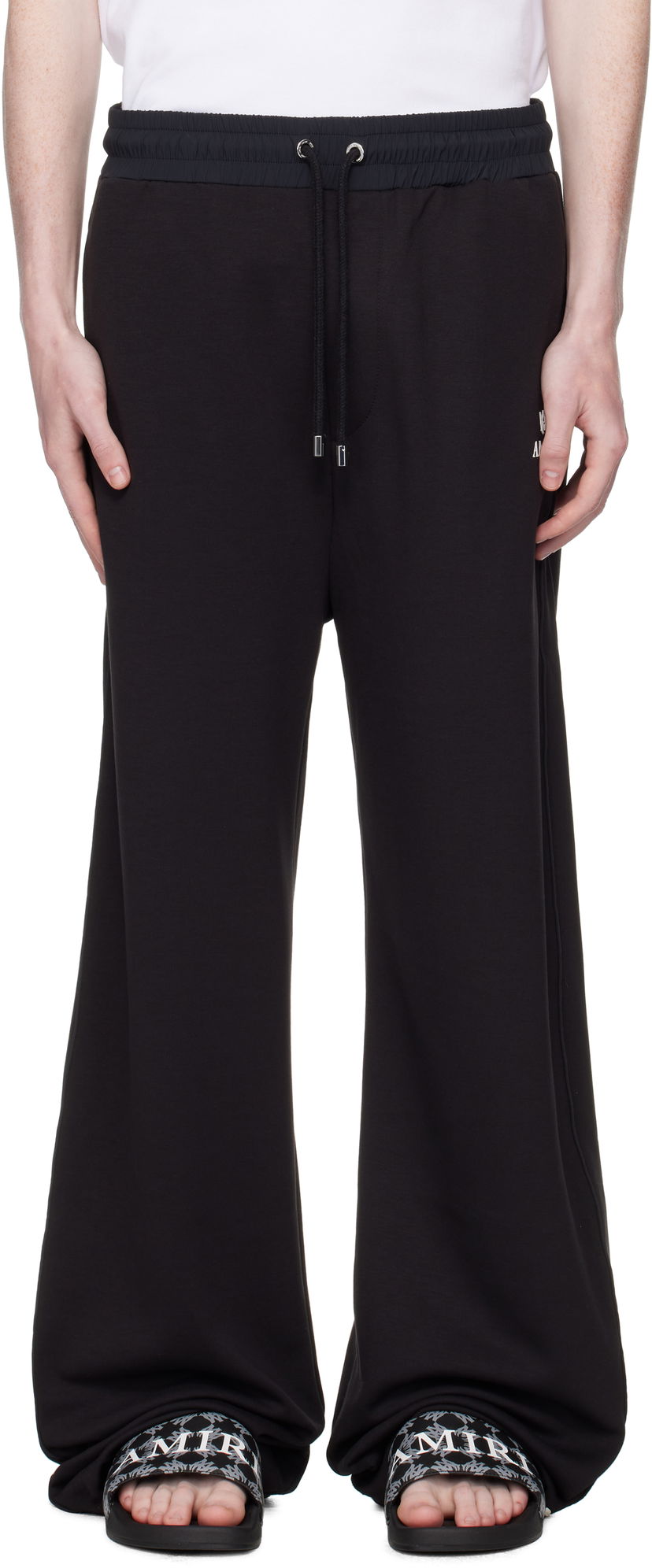 Joggingbukser AMIRI AMIRI Lounge Track Sweatpants Sort | AMPATP1022