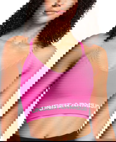 Bh Under Armour Seamless Low Bra Lyserød | 1384417-652, 0