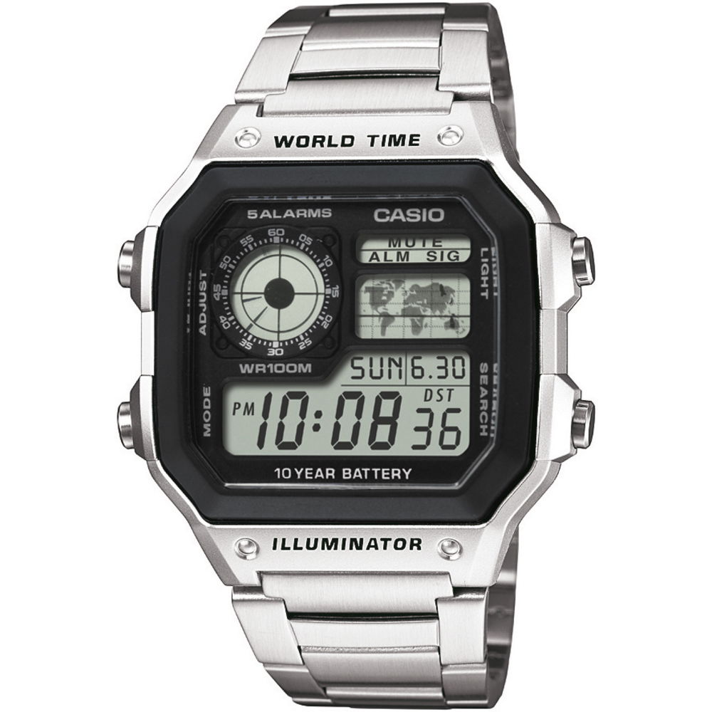 Ur CASIO Collection Metalisk | AE-1200WHD-1AVEF, 0