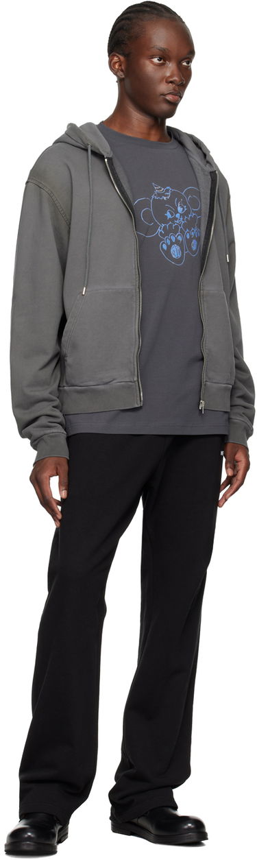 Sweatshirt We11done Zip Hoodie Grå | WD-TJ2-24-812-U-CH, 3