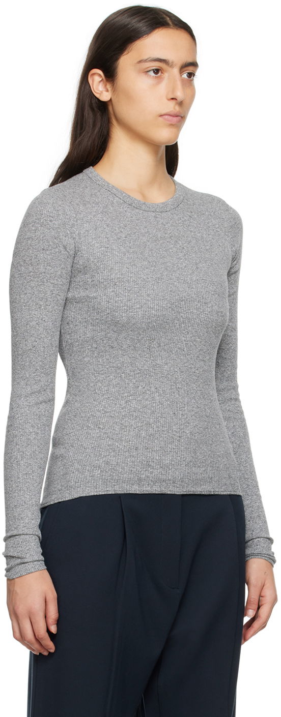 Sweater rag & bone Essential Long Sleeve T-Shirt Grå | WCC22FT014ER14, 1