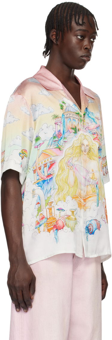 Skjorte Casablanca Print Silk Shirt Flerfarvet | U-MPS25-SH-003-06, 1