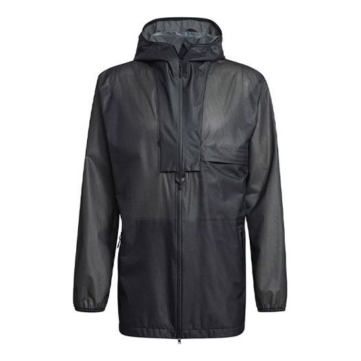 Regnfrakke adidas Originals Y-3 Nylon Waterproof Jacket Sort | GV6086