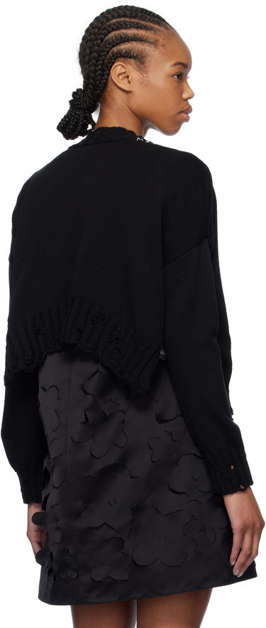 Sweater Marni Marni Worn Ribs Shrug Sweater Sort | GCMD0579A0 UFC652, 2