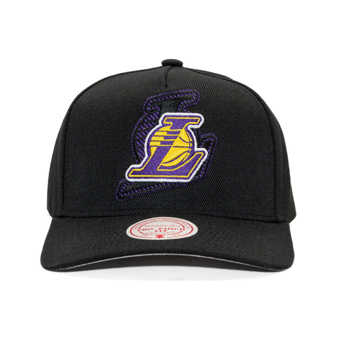 Kasket Mitchell & Ness NBA Los Angeles Lakers Tilted Pro Snapback Cap Sort | HP12813-LALBLCK, 1