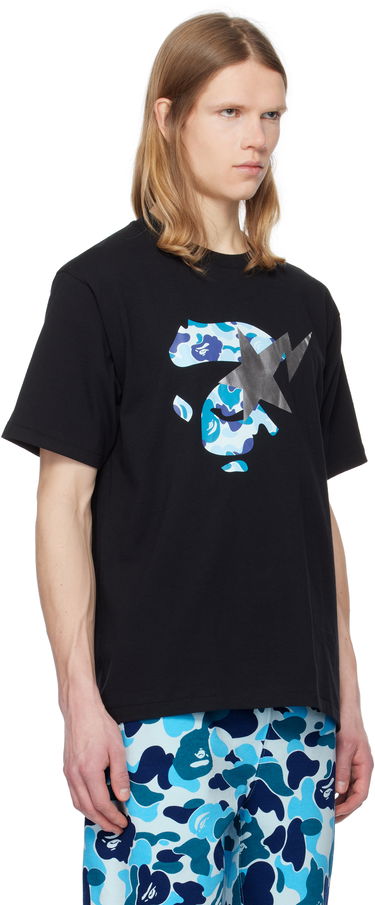 T-shirt BAPE A Bathing Ape ABC Camo Ape Face STA T-Shirt Sort | 001TEK801009M, 1