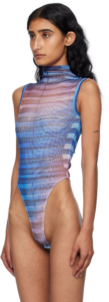 Krop Jean Paul Gaultier Jean Paul Gaultier High Neck Printed Bodysuit Blå | 25/03-W-TO331-M005P-565034, 3