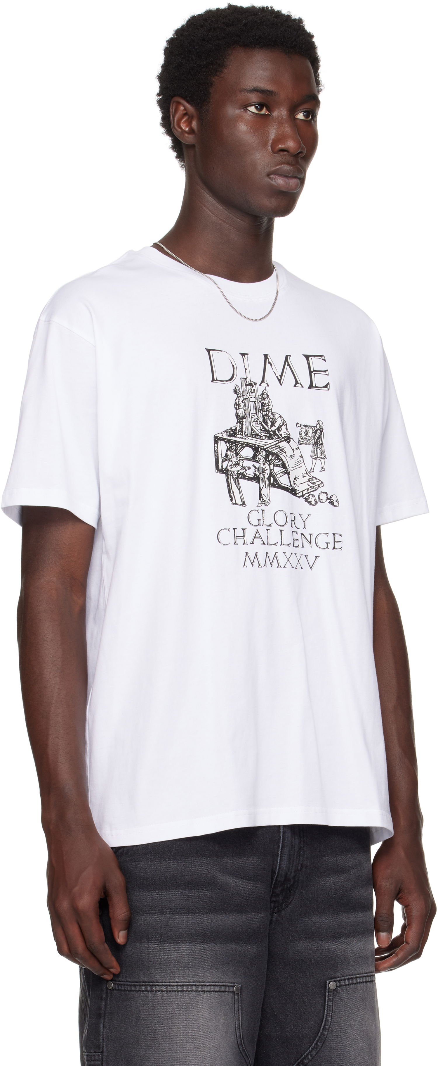 T-shirt Dime Dime Glorious Graphic T-Shirt Hvid | DIMESU2561WHT, 1