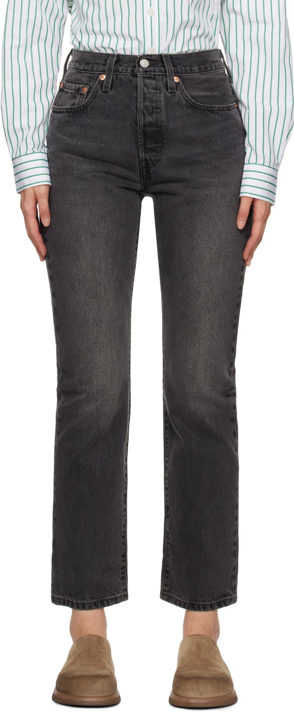 Bukser og jeans Levi's Black 501 Original Fit Jeans Sort | 12501-0452