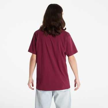 T-shirt Vans Left Chest Logo Tee Bourgogne | VN0A3CZEBRG1, 4