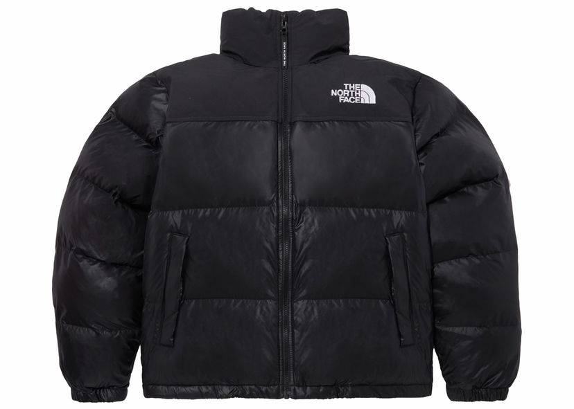 Puffer jakke The North Face Nuptse On Ball Jacket Real Black Sort | NJ3NP55BRBK