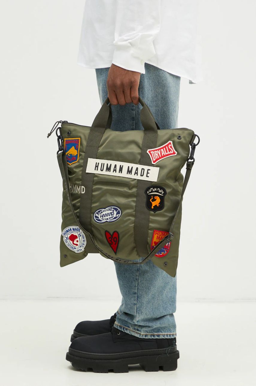 Mulepose Human Made Human Made Helmet Bag Grøn | HM28GD020, 0