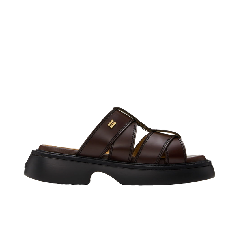 Sneakers og sko GANNI Mule Platform Sandals Brun | S2624