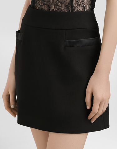 Nederdel Dolce & Gabbana Dolce & Gabbana Double Crepe Basque Skirt Sort | F4C4PTFU2L8N0000, 3