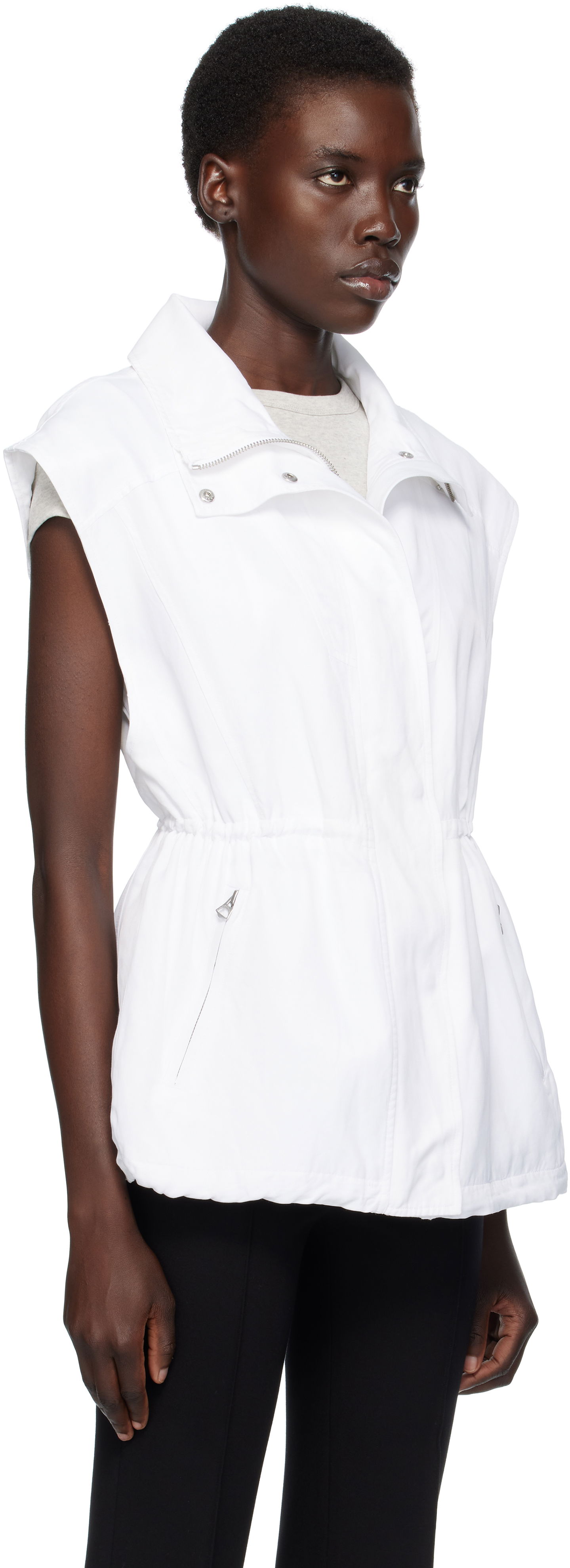 Vest rag & bone Rag & Bone Monica Sleeveless Vest Hvid | WAW25P40062906, 1