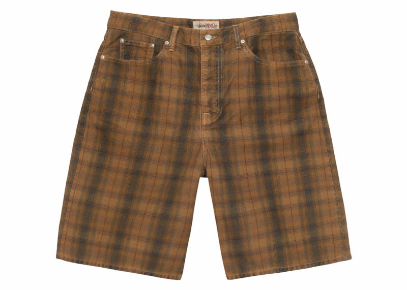 Shorts Stüssy Stussy Canvas Plaid Shorts Brun | 112322