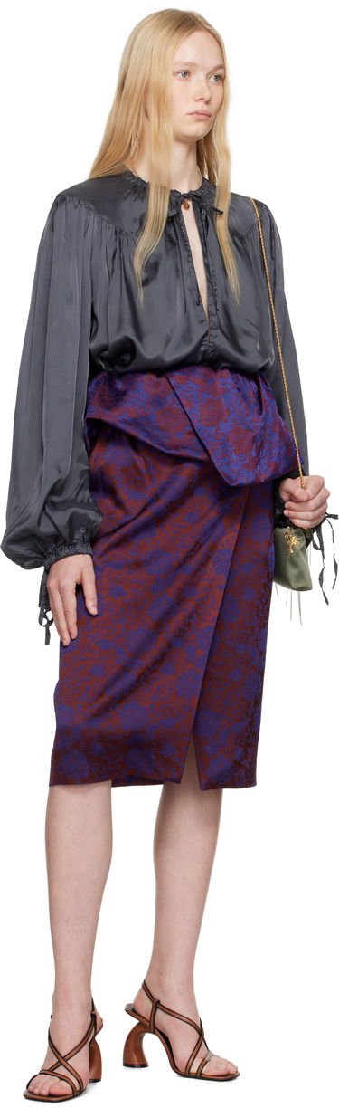 Skjorte Dries Van Noten Dries Van Noten Drawstring Blouse Sort | 251-010710-1427, 4