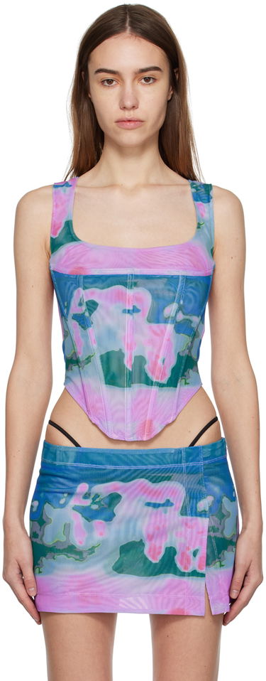 Nederdel Miaou Miaou Campbell Mesh Corset Tank Top Flerfarvet | 7020PM1THP, 0