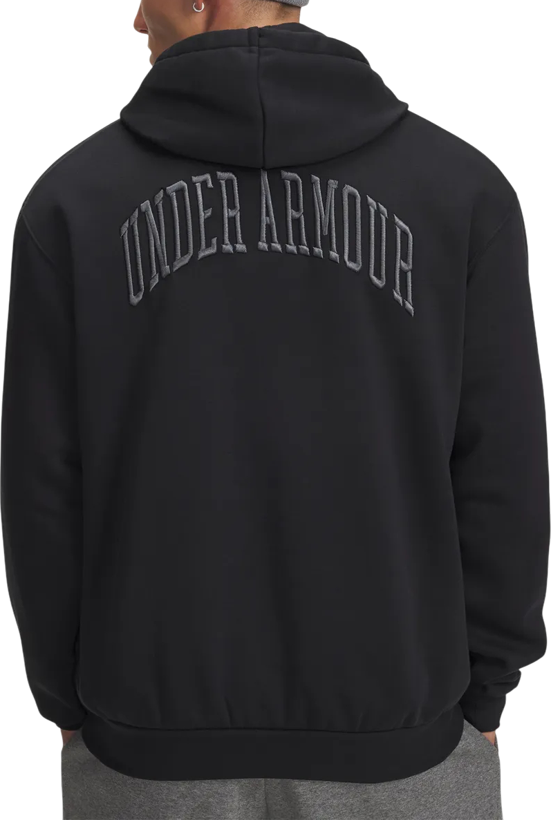 Sweatshirt Under Armour Icon Fleece Graphic Hoodie Sort | 6007591-001, 1