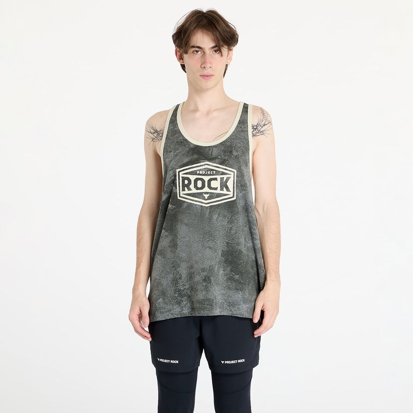 Tanktop Under Armour Project Rock Racer Tank Tools Top Clay Green/ Silt Grøn | 1386915-709