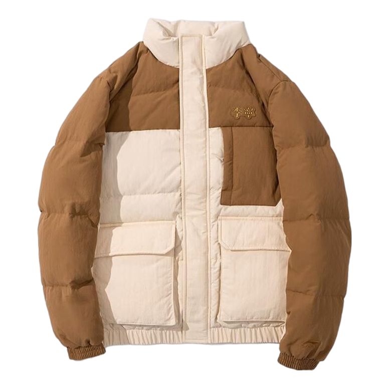 Puffer jakke Li-Ning Logo Down Jacket Brun | AYMS061-6