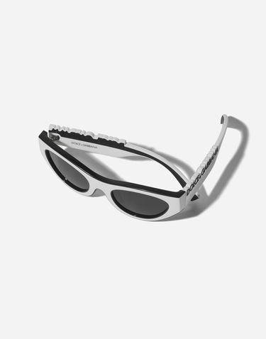 Solbriller Dolce & Gabbana Dg Logo Sleek Cat-Eye Sunglasses Grå | VG601GVN5879V000, 3