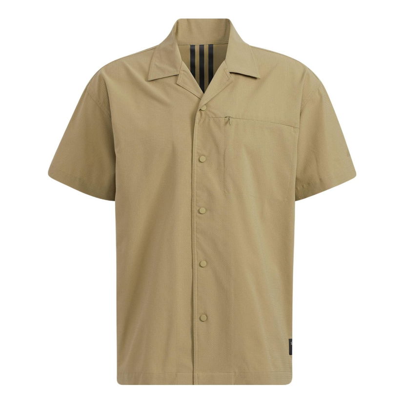 Skjorte adidas Originals adidas Originals Short Sleeve Camp Collar Shirt Beige | HD0028