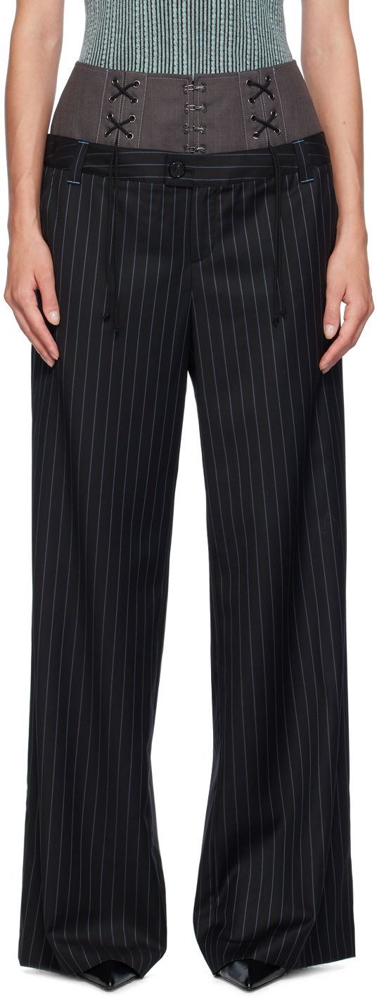 Bukser Andersson Bell Lace-Up Double Waist Trousers Sort | apa758w