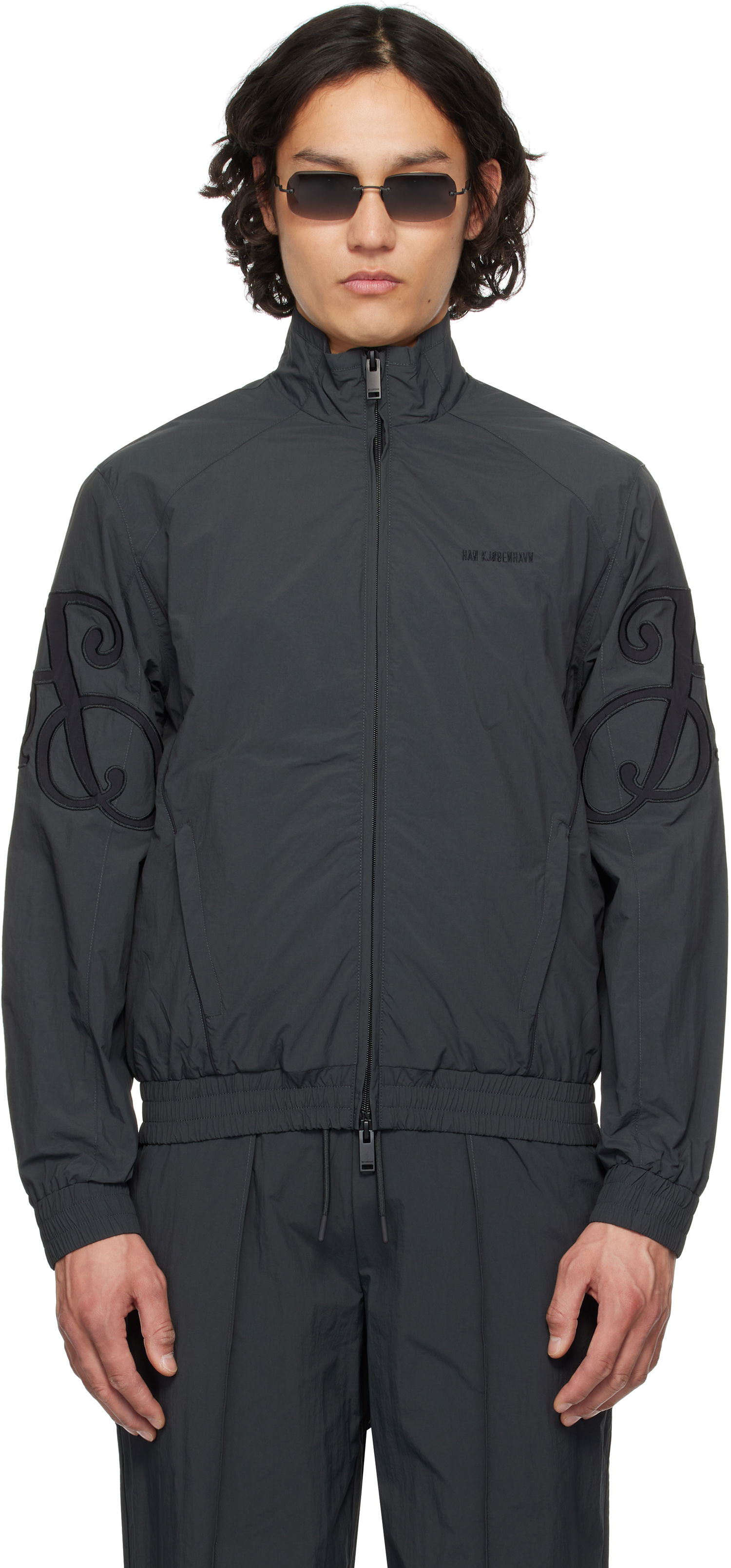 Vindjakke Han Kjøbenhavn Han Kjobenhavn Regular Track Jacket Grå | M-134461, 0