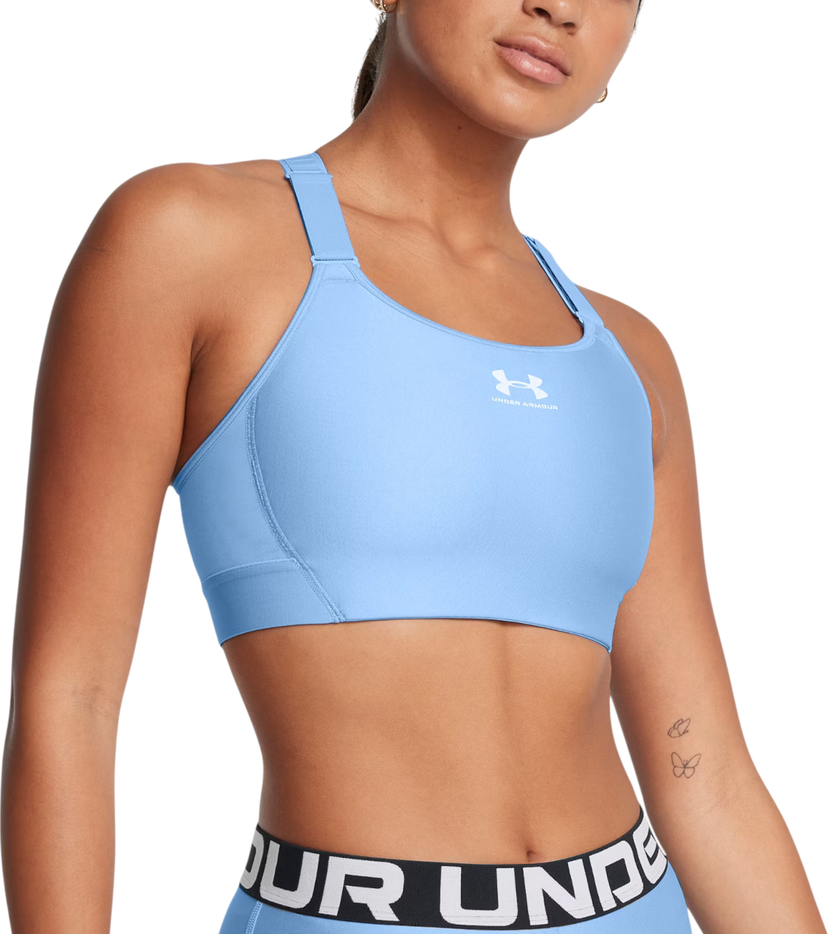 Bh Under Armour HeatGear High Sports Bra Blå | 1379195-465