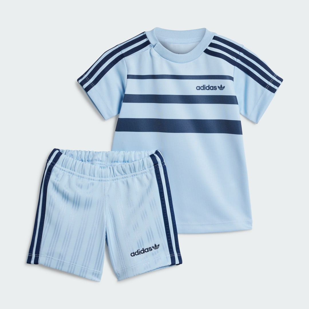 Træningsdragt adidas Performance Shorts and Tee Set Blå | JC6618, 0