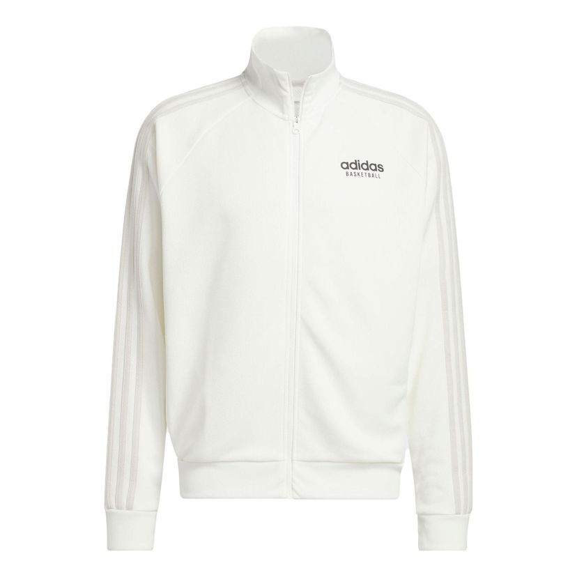 Bomberjakke adidas Originals Basketball Select Jacket Hvid | IC2412