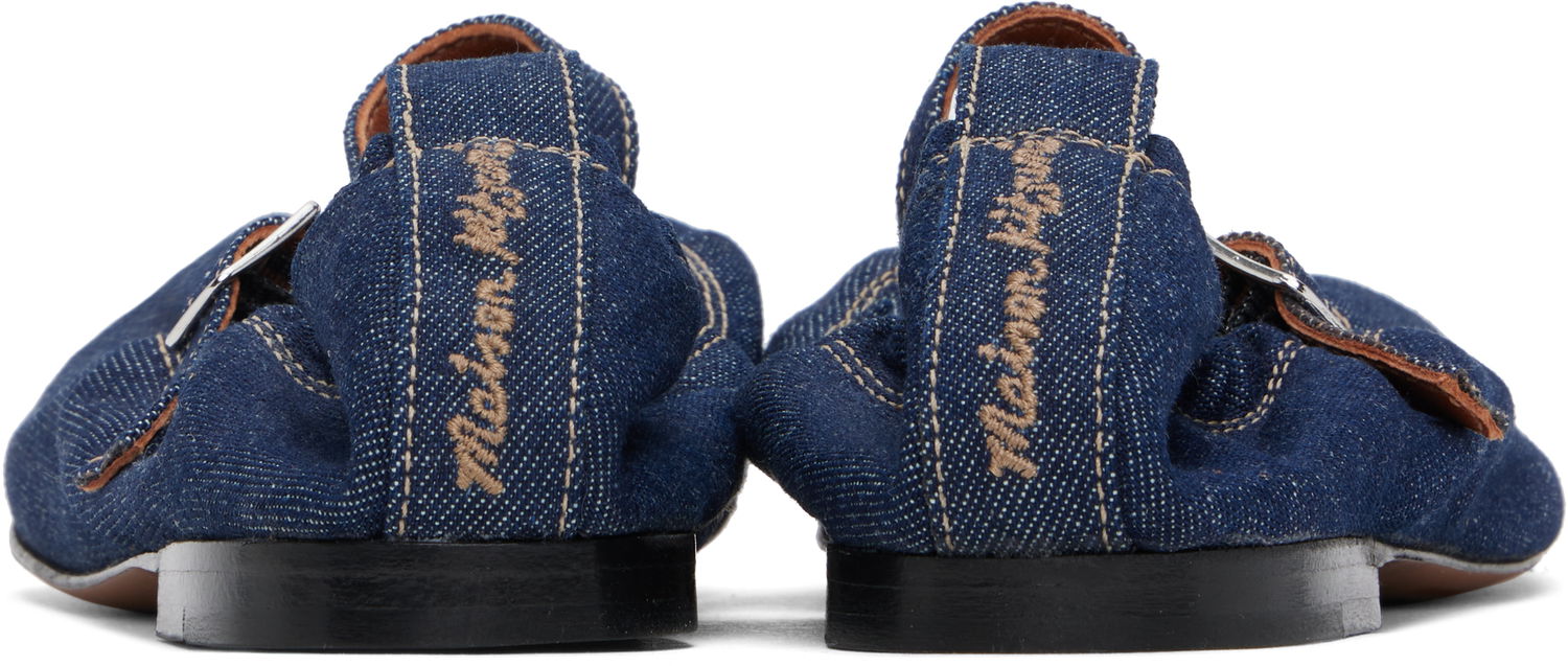 Tøj MAISON KITSUNÉ Maison Kitsuné Denim Ballerina Flats Blå | NW04302WW0081, 1