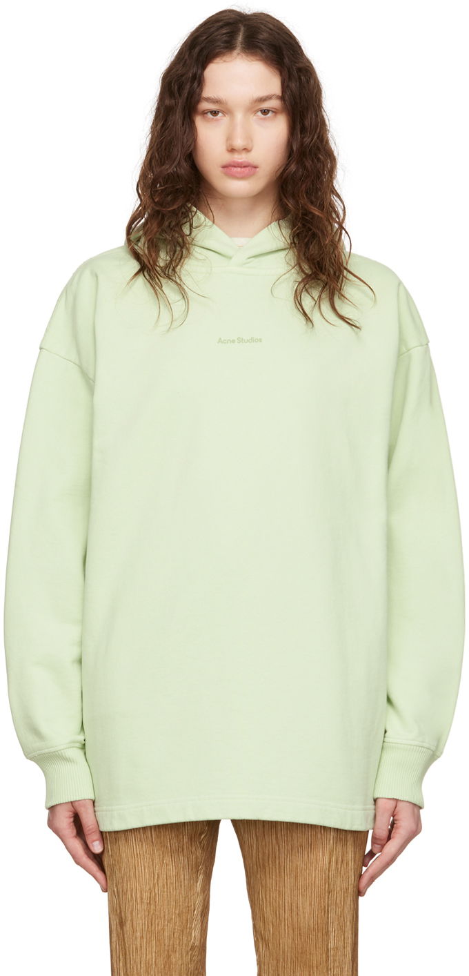 Sweatshirt Acne Studios Bonded Hoodie Grøn | AI0083-, 0