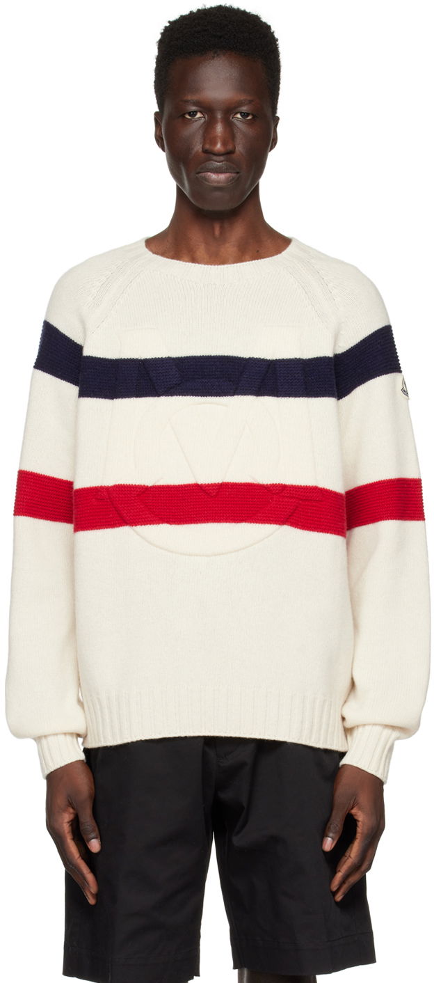 Sweater Moncler Monogram Sweater Beige | I10919C00001M1127, 0