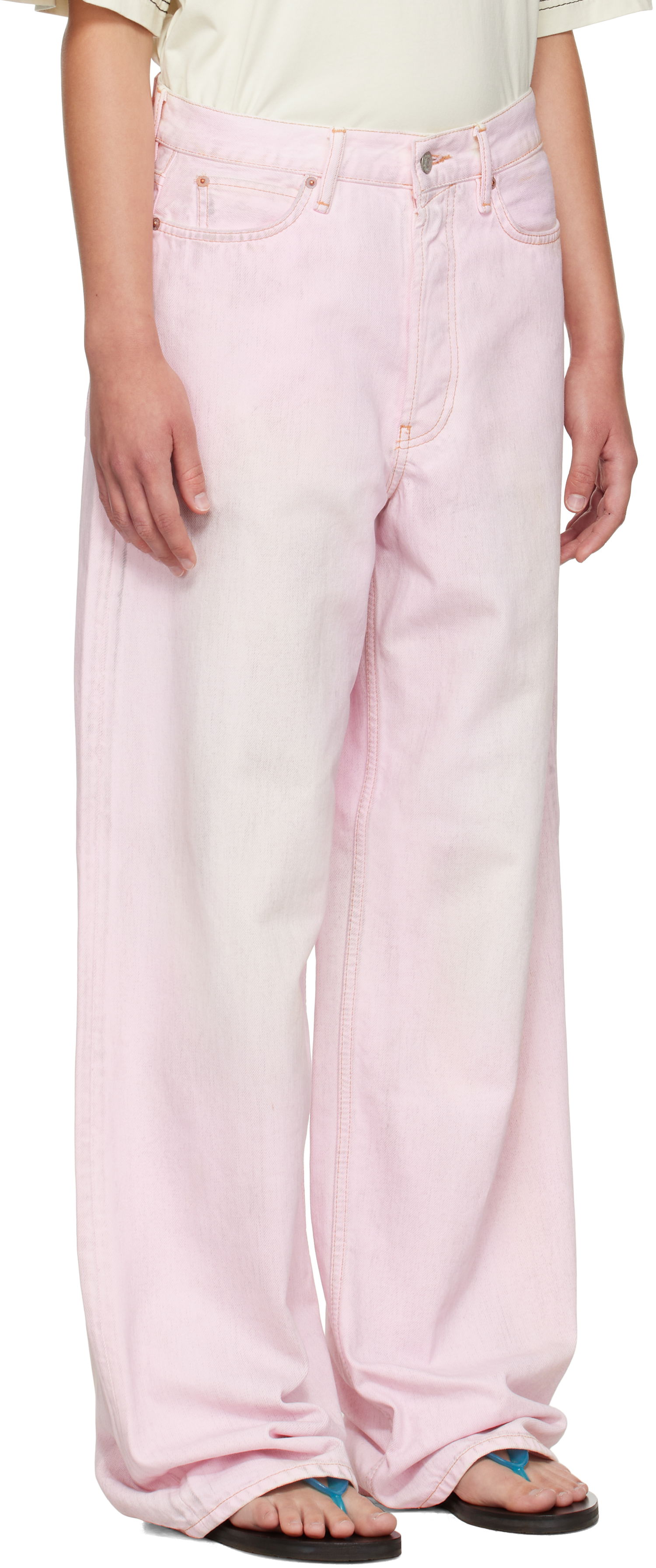 Jeans Acne Studios Acne Studios Loose Fit 1981 Jeans Lyserød | C00085-, 1