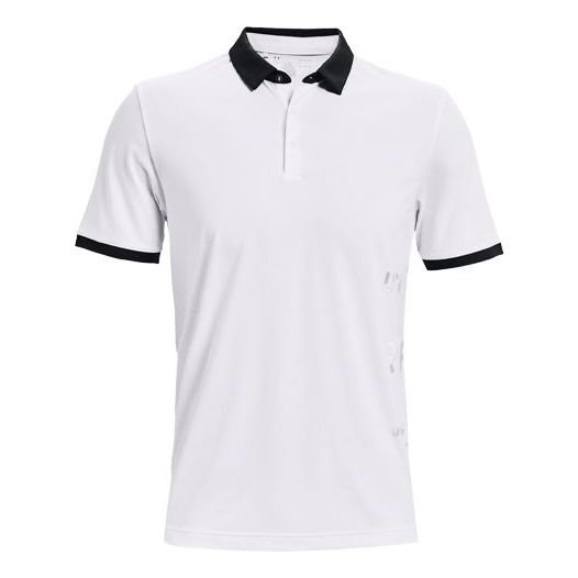 Polo skjorte Under Armour Curry Vanish Golf Short Sleeve Shirt Hvid | 1361874-100