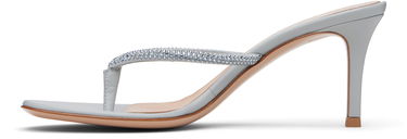 Sneakers og sko Gianvito Rossi Gianvito Rossi India Thong 70 Heeled Sandals Grå | G13270-70RIC-XCN, 2