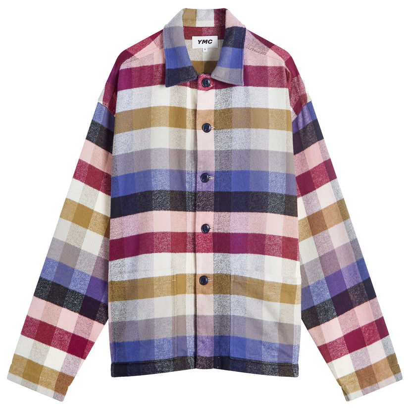 Skjorte YMC Check Overshirt Flerfarvet | P2XMF-90