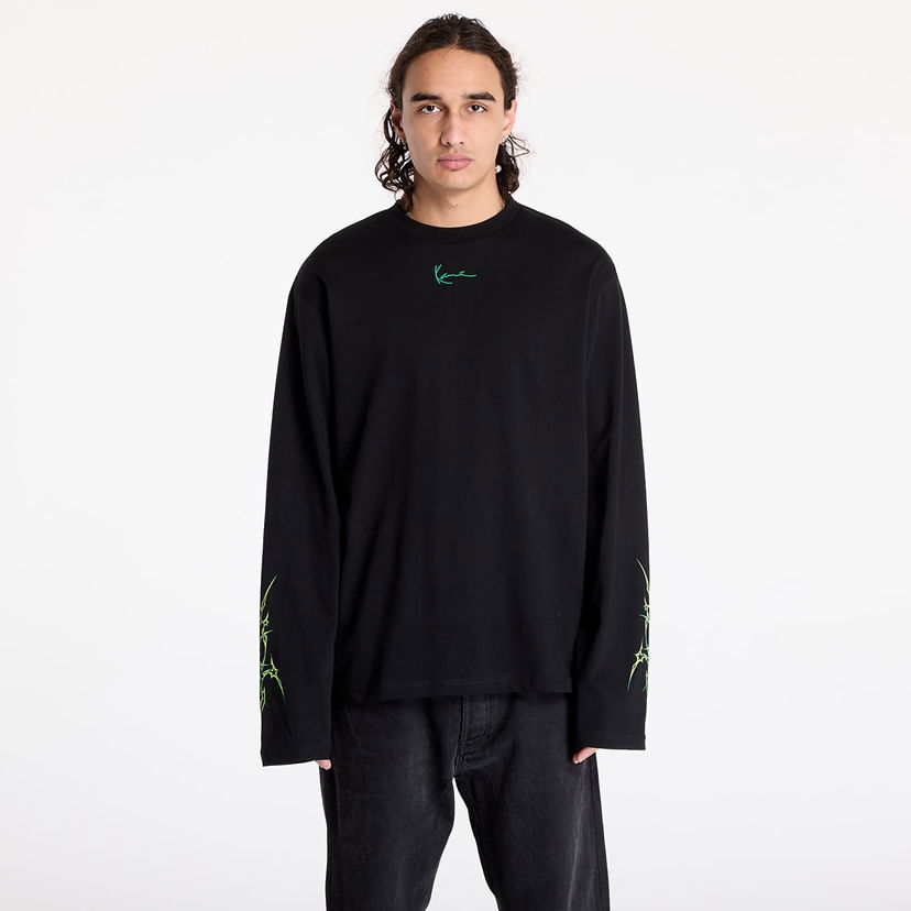 T-shirt Karl Kani T-shirt Small Signature Tribal LongSleeve Black XXL Sort | 60240012