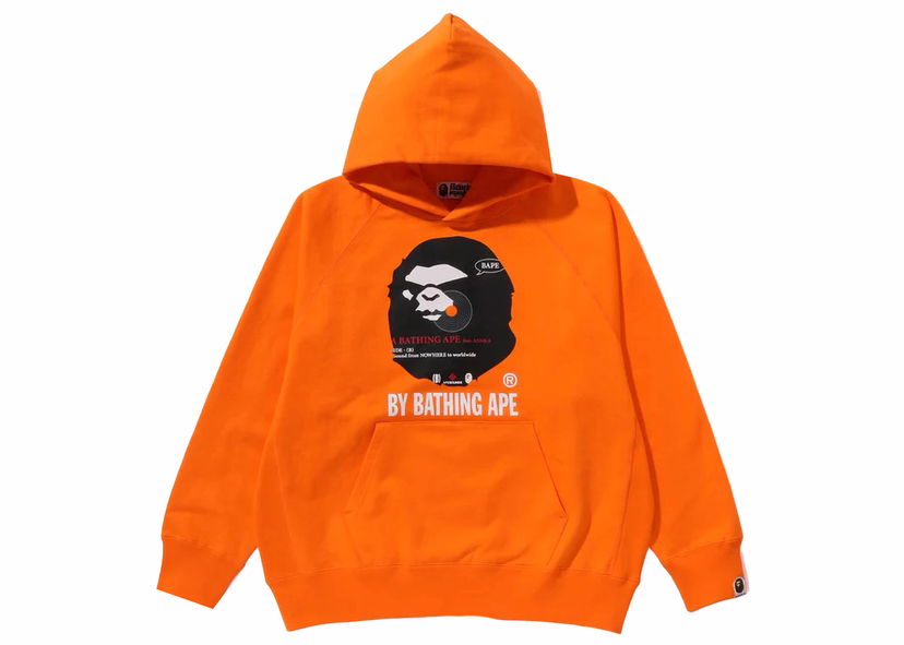 Sweatshirt BAPE BAPE (B)Y Bathing Ape Pullover Hoodie Orange Orange | 1J80-114-002
