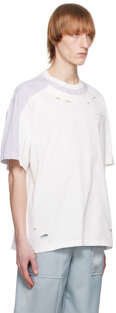 T-shirt Feng Chen Wang Feng Chen Wang Distressed T-Shirt Hvid | FMS15TS03, 3