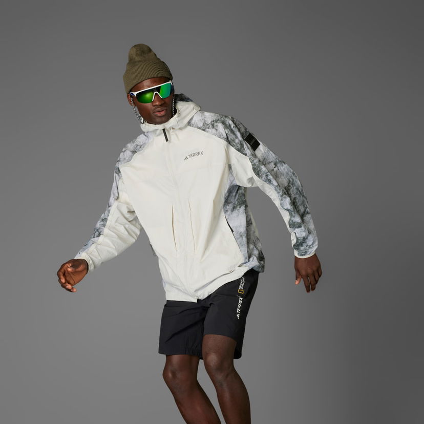 Vindjakke adidas Performance adidas National Geographic WIND.RDY Jacket Hvid | JD5838