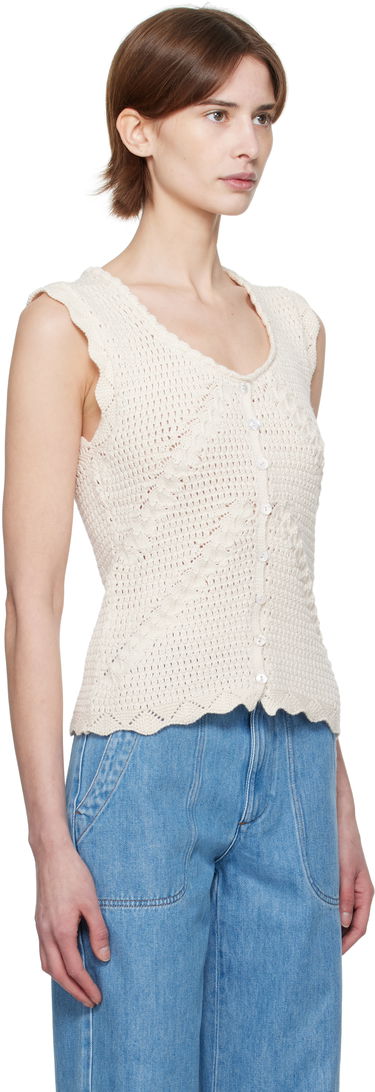 Sweater A.P.C. A.P.C. Palmyre Knit Top Hvid | COHHV-F23418, 1