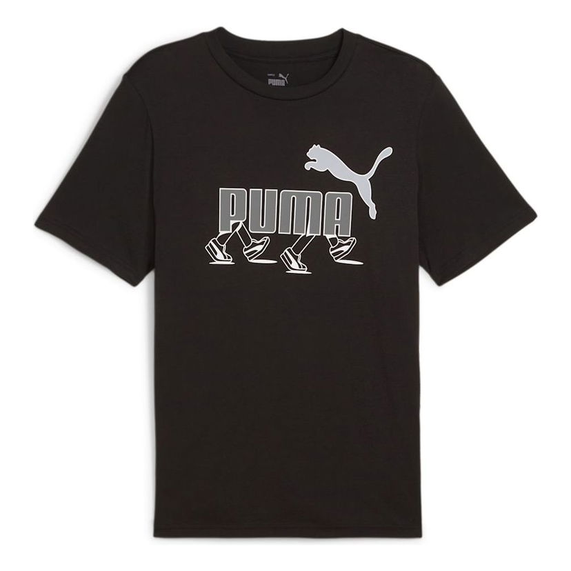 T-shirt Puma Graphics Sneaker Print T-Shirt Sort | 682152-01