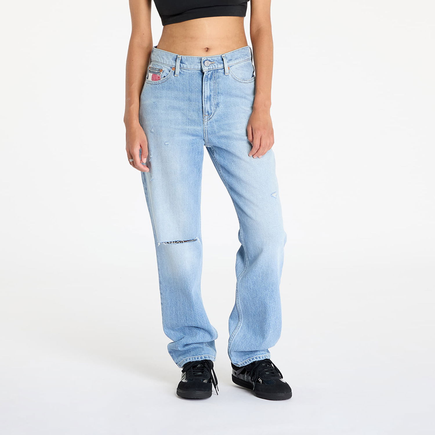 Jeans Tommy Hilfiger Izzie Hgh Slim Straight Jeans Denim Blå | DW0DW19934 1A5, 0