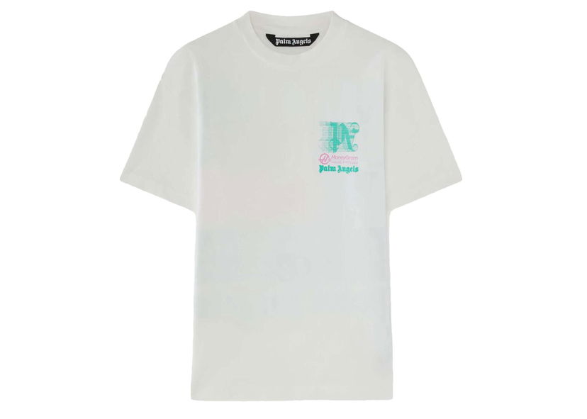 T-shirt Palm Angels Miami MoneyGram HAAS F1 Team Hvid | PMAA001T24JER0030154